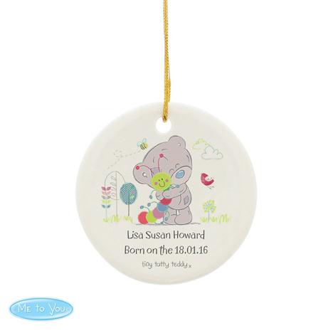Personalised Tiny Tatty Teddy Cuddle Bug Ceramic Decoration £9.99